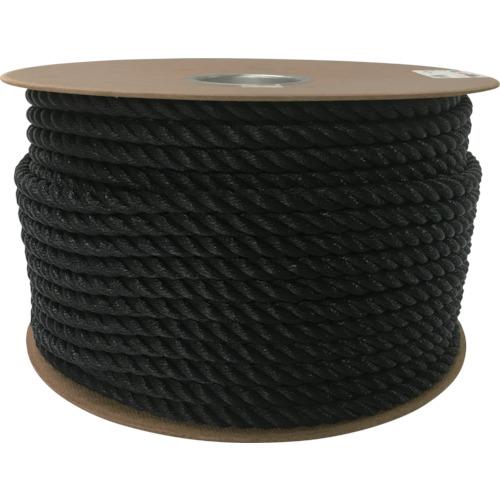 ユタカメイク ポリエチレンロープドラム巻 12mm×100m 黒いこと ( PRE-64 )