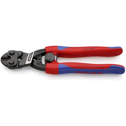KNIPEX 200mm ミニクリッパー リセス付 コンフォートハンドル(スプリング付) ( 7132-200 )