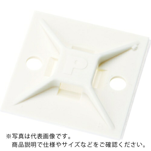 PANDUIT ( パンドウイット ) マウントベース アクリル系粘着テープ付き 白 (100個入) ( ABM112-AT-C )