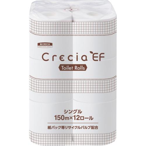 クレシア ( 日本製紙クレシア ) トイレットペーパー EFトイレットロール150m シングル 12ロール ( 10105 ) 日本製紙クレシア(株)