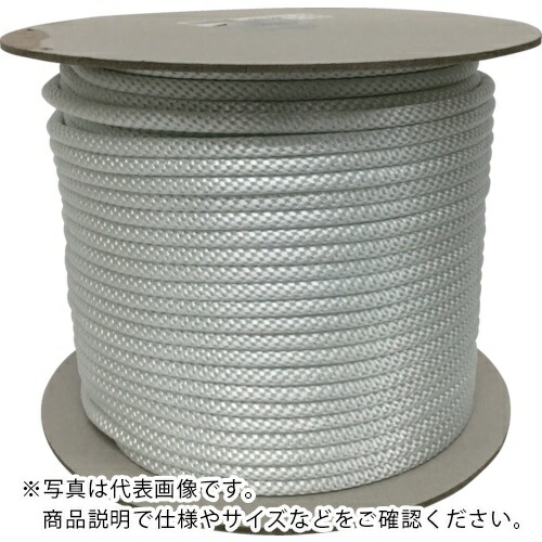 ユタカメイク ロープ ナイロン金剛打ロープボビン 6.0mm ( 7360100 ) 【100mセット】