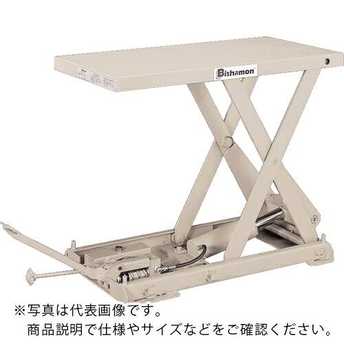 Bishamon ( スギヤス ) 速見表昇降機 小っちゃいお父ちゃんつづき物 足踏式 首尾一貫した掛け目500kg 揚程650粍 速見表大きさ518×1010粍 ( X-50C ) その他-花・ガーデン・DIY-DIY・工具