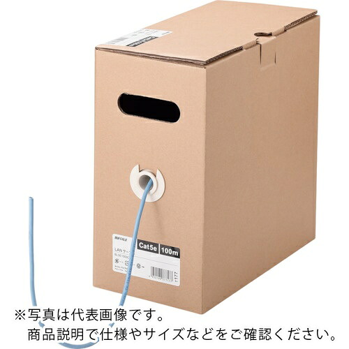 BUFFALO ( バッファロー ) 【期間限定特価2026年3月末まで】 Cat5e LANケーブル 100m 撚線 ブルー ( BL5EW1000BL )