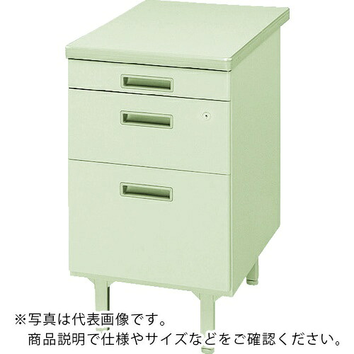 トヨスチール ( トヨセット ) 事務用デスク 脇机 3段 405×730×740 ( 100CG-890N )