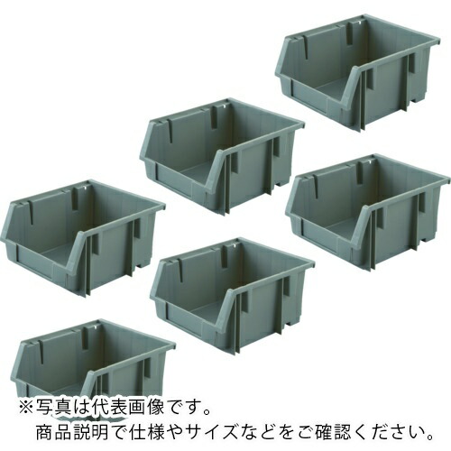 【SALE必要経費】TRUSCO ( トラスコ中山 ) 【まとめ買い】VN型入れもの 1.8L 薄墨色 160個 ( VN-2N-GY-160P )