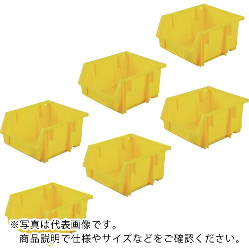 【SALE必要経費】TRUSCO ( トラスコ中山 ) 【まとめ買い】VN型入れもの 1.8L 黄色 160個 ( VN-2N-Y-160P )