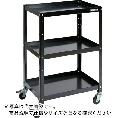 【SALE通貨価値】TRUSCO ( トラスコ中山 ) 物の具手押し車 ラビットワゴン 600×400 天然ゴム拷問台 黒いこと ( RBW-963 BK )
