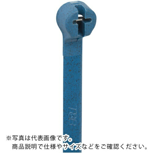 TY－Rap ( ABB ) 結束バンド 高性能ケーブルタイ 金属検知器対応ポリプロピレン 明青色 幅4.8×長さ361mm 100本入り ( TY528MR-PDT )