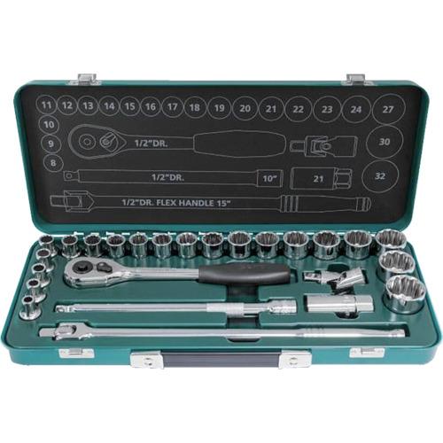 SATA 12角ソケット鍵仕掛ける 差込角12.7粍(25点) ( ST09092ME-12 ) 花・ガーデン・DIY-その他