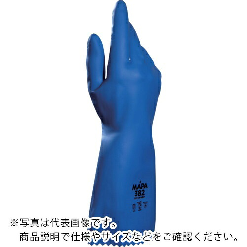 MAPA 耐薬品ネオプレンゴム手袋 ULTRANEO382 XLサイズ(12双入り) ( 34382040 )