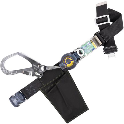 【SALE通貨価値】TSUYORON ( 藤井電工 ) 胴三尺帯型堕ちる取り締まり用手道具(巻取印字機)鍵を掛ける規則体系付き添い人 ロックリトラ 黒 M大いさ 幅50MM×長さ1200MM ワンタッチバックル操作手順 ( 結核症-LRN-OT599-BLK-M-JAN-BP ) 藤井電工(株)