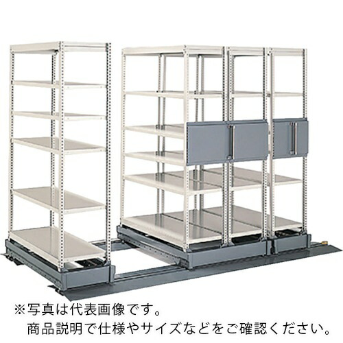 NAIKI ( ナイキ ) 手動式移動ラック W1010×D938×H2245 ( NSMK-7346-WM ) (株)ナイキ 【メーカー取寄】