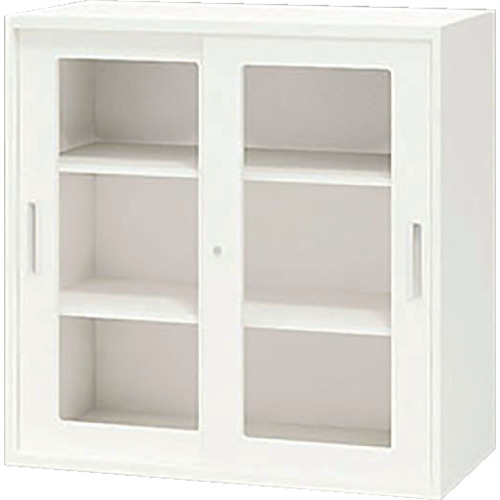 【SALE通貨価値】NAIKI ( ナイキ ) 納める庫 CWS型 硝子両開き書庫 899×400×900 ( CWS-0909KG-WW ) (株)ナイキ