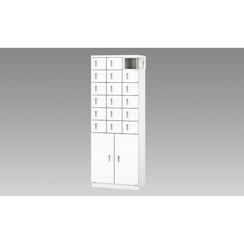 NAIKI ( ナイキ ) 小物入れロッカー(18人用) ( PLK0616C-18C-WW ) (株)ナイキ 【メーカー取寄】
