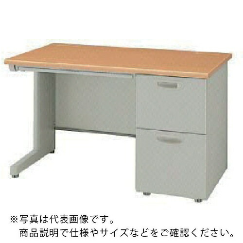 NAIKI ( ナイキ ) 片袖デスク NED型/天板:ライトバーチ木目 本体:ウォームホワイト/W1400×D700×H700 ( NED147B-AWL ) (株)ナイキ 【メーカー取寄】