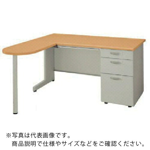NAIKI ( ナイキ ) L型学習机(片袖印字機) NED型/天板:ライトバーチ肌理 本体:ウォーム白いこと/W1600×D1400×H700 ( NED167BLL-AWL ) 【製造会社取寄】