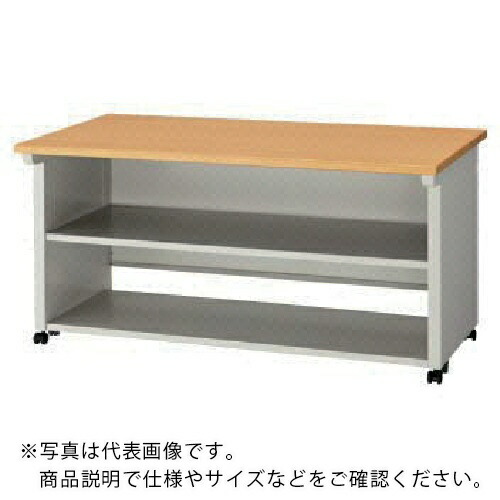 NAIKI ( ナイキ ) エンドキャビネット NED型/天板:ライトバーチ木目 本体:ウォームホワイト/W1400×D700×H700 ( NED147PFTC-AWL ) (株)ナイキ 【メーカー取寄】