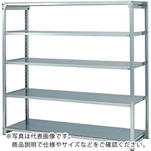 NAIKI ( ナイキ ) 軽中量ステンレスラック W1286×D472×H2100 ( RFM3S745J-5 ) (株)ナイキ 【メーカー取寄】