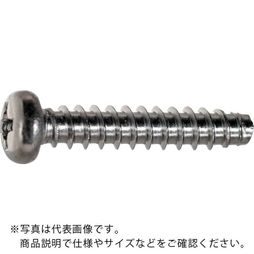 TRUSCO ( トラスコ中山 ) ナベ頭タッピングねじ 2種溝なしB0 ステンレス M2×8 3400本入 ヘキサゴンパック ( S040-0208 ) トラスコ中山(株) 【メーカー取寄】