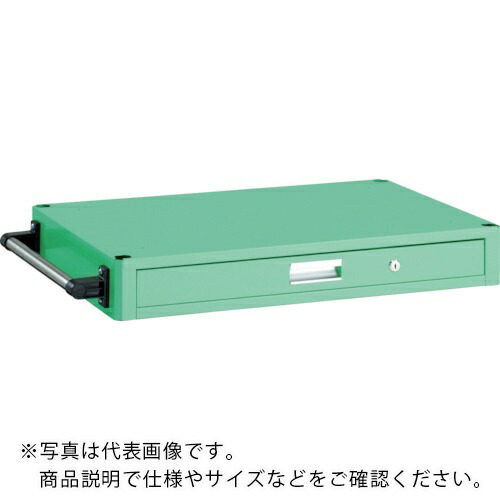 【SALE必要経費】TRUSCO ( トラスコ中山 ) 【売切廃番】 フレックス手押し車 薄型1段抽き出し 600X400 青少年緑であること ( FLW-1ZYG ) トラスコ中山(株)