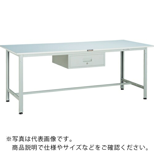 TRUSCO ( トラスコ中山 ) 軽荷重作業台(300kg)AE型 1500X750XH740 1段引出付 ホワイト色 ( RAE-1500F1 W ) トラスコ中山(株) 【メーカー取寄】