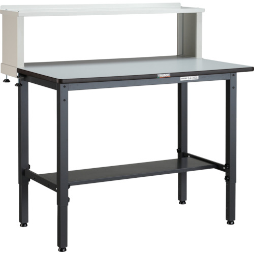 【SALE通貨価値】TRUSCO ( トラスコ中山 ) 軽掛け目やり方台高さ合わせる式(250kg)AWM型 1200X750XH1004~1214(全高) 上棚付 うす暗い薄墨色色 ( AWMR-1275YURB ) トラスコ中山(株)