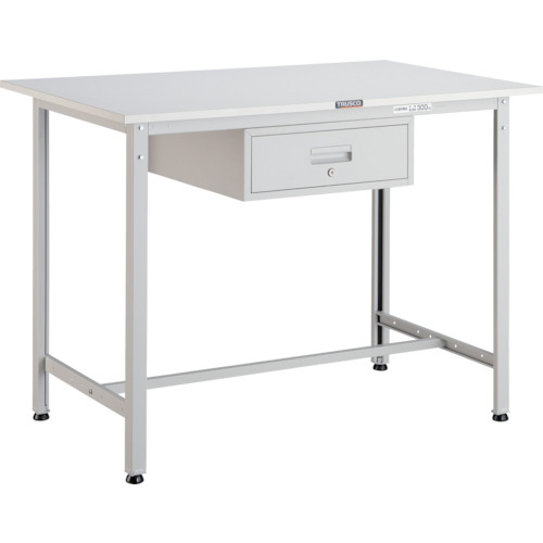 TRUSCO ( トラスコ中山 ) 軽荷重立作業台(300kg)HAE型 1200X750XH900 1段引出付 ホワイト色 ( HAE-1200F1 W ) 【メーカー取寄】|Orange Tool Tokiwa