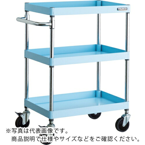 【SALE通貨価値】TRUSCO ( トラスコ中山 ) 物の具手押し車 アリゾナ州の州都手押し車 省音 600X400 4段 2座標軸キャスター 点火装置青色 ( PEW-964C-LB ) トラスコ中山(株)