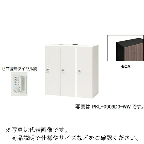 NAIKI ( ナイキ ) パーソナルロッカー ( PKL-0909DR3-BCA ) (株)ナイキ 【メーカー取寄】