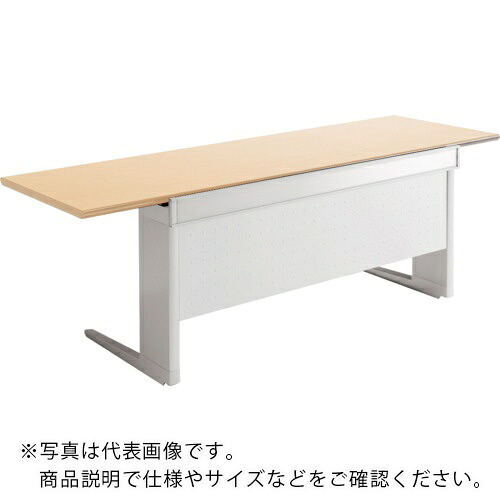 NAIKI ( ナイキ ) マネ-ジャー用デスク トリアス TR型/天板:ホワイト 本体:クリアーホワイト/W2000×D700×H720 ( TRH207FMM-WH ) (株)ナイキ 【メーカー取寄】
