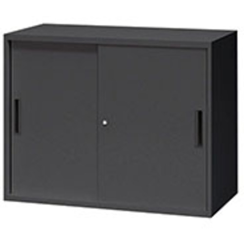 NAIKI ( ナイキ ) スチール引違い書庫(2枚扉) CWS型収納庫(ブラックタイプ) ( CWS-0907H-BB ) (株)ナイキ 【メーカー取寄】