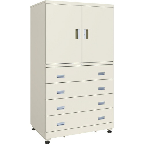 TRUSCO ( トラスコ中山 ) フリッパードアーキャビネット 1010X650XH1780 引出4段付 ( FPD-602H4 ) トラスコ中山(株) 【メーカー取寄】