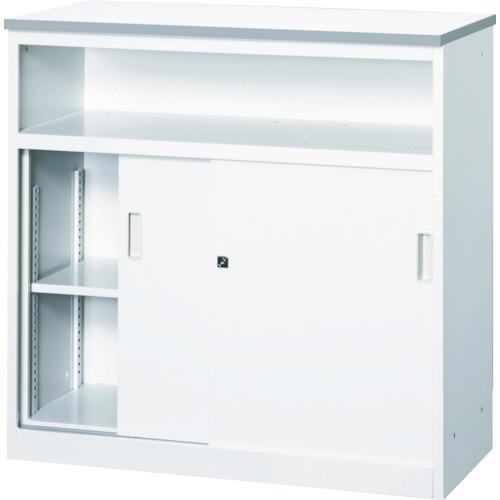 TRUSCO ( トラスコ中山 ) CVAカウンタ W1800中棚付ご機嫌カウンタ 薄墨色 ( CVA-18HST-G )