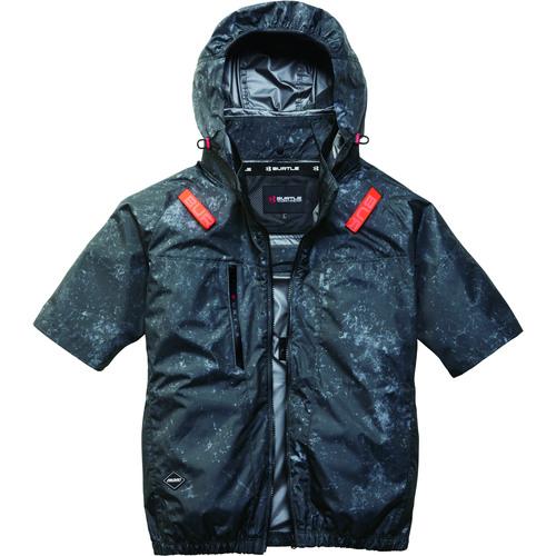 BURTLE ( バートル ) AC半袖ブルゾン ストームブラック ( AC2096HB-79-XL )