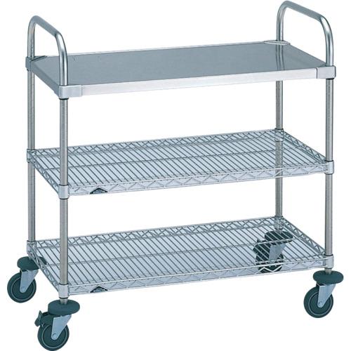 ERECTA ( エレクター ) ステンレスエレクター・カート UTTカート1型 φ125 間口759mm×奥行461mm×高さ1072mm オールSUS ステンレステーパータイプ ( 3SUTT1 )