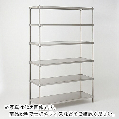 【SALE通貨価値】ERECTA ( エレクター ) 百貨店つづき物・櫂304ソリッドシェルフ 間口1822mm×奥ふかさ614mm×高さ2197粍(なおなお書き) DB無 6段 ( LSS1820SPS2200SN6 ) エレクター(株)