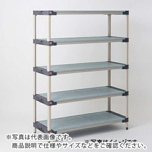 ERECTA ( エレクター ) 地下鉄道マックス4 木目細か W605×D620×H1378粍(MQ) 5段 ( MAX42424FMQ54PE5 ) 【製造業者取寄】