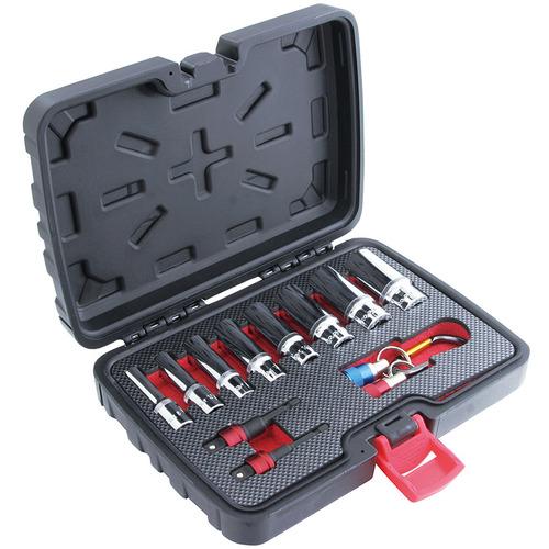 【SALE通貨価値】スエカゲ ( スエカゲツール ) 3/8”DR.13マイコン.申し受けるスプラインディープソケットセット ( ESD13S ) スエカゲツール(株)