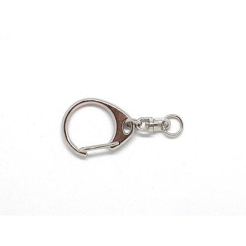 【SALE通貨価値】ニッサチェイン 鉄キーホルダーニッケルメッキ(100個入) ( IKE-8 ) (株)ニッサチェイン