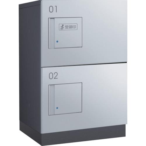 【SALE通貨価値】DAIKEN ( ダイケン ) 寄せあつめる住み処向け宅配ボックス席 防滴遣りくち うしろ押し錠手合い SSボックス席×2 捺印とり備える付扉 本体:暗然たる薄墨色 扉:シルバーメタリック ( TBX-F1SSN-GM ) (株)ダイケン