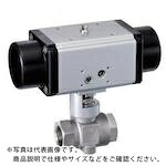 Fujikin ( フジキン ) ステンレス鋼製 空気式自動ボールバルブ 3.92MPa AFMO-40R 単動式N.C ( AFMO-40R-14F-NC )