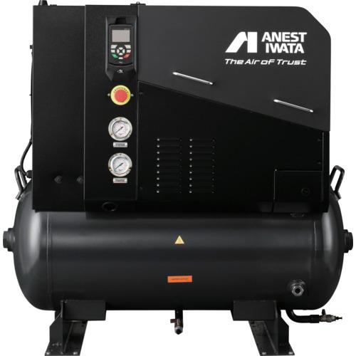 アネスト岩田 給油式タンクマウントスクリューコンプレッサ 11kW ( LRST-1101B )