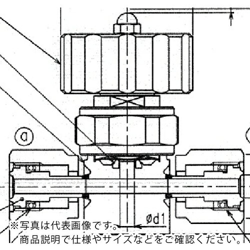 【SALE通貨価値】Fujikin ( フジキン ) SUS鋼製3方ダイレクトダイヤフラムバルブ_1MPa_FUNDTB-71G ( FUNDTB-71G-9.52X6.35-2 ) (株)フジキン