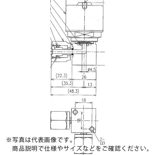 【SALE通貨価値】Fujikin ( フジキン ) SUS鋼製自動小銃ダイレクトダイヤフラムバルブ_1MPa_FP-NDCL ( FP-NDCL-71-6.35-2 ) (株)フジキン