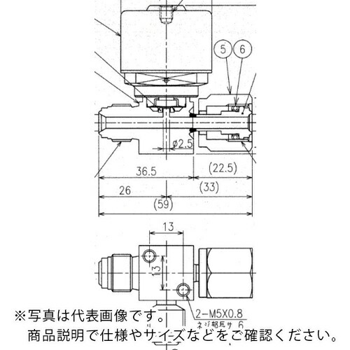Fujikin ( フジキン ) SUS鋼製自動3方ダイレクトダイヤフラムバルブ_1MPa_FPR-NSDTB-71 ( FPR-NSDTB-71-6.35 )