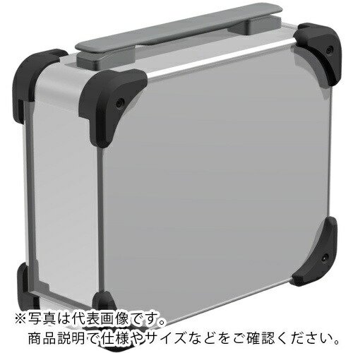 【SALE通貨価値】タカチ ( タカチ電機加工 ) 端っこ差し固める付キャリングケース AUGHつづき物 111×438×208粍 しろがね色/黒いこと/薄墨色 ( AUGH99-20-43-SBG ) (株)タカチ電機加工