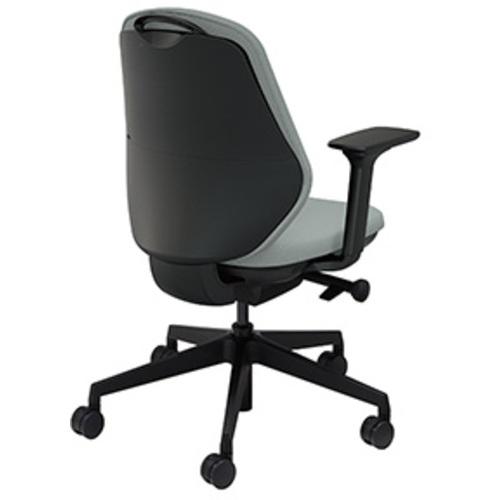 【SALE通貨価値】NAIKI ( ナイキ ) ワークチェアー(モビール肘付) トートバック TBE型 アッシュターコイズ/黒いこと ( TBEB511FA-PAT ) (株)ナイキ