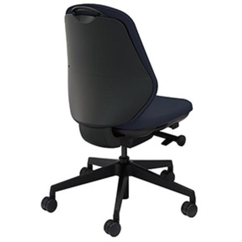 【SALE通貨価値】NAIKI ( ナイキ ) ワークチェアー(肘なし) トートバック TBE型 雑ぜ合わせる黒いこと/黒いこと ( TBEB510F-PMBK ) (株)ナイキ