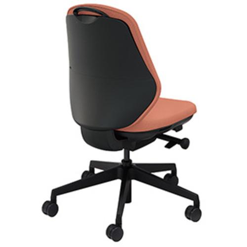 【SALE通貨価値】NAIKI ( ナイキ ) ワークチェアー(肘なし) トートバック TBE型 ペールテラコッタ/黒いこと ( TBEB510F-PTE ) (株)ナイキ