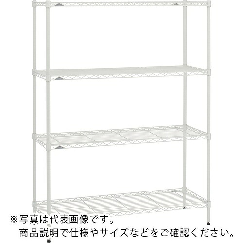 【SALE通貨価値】ERECTA ( エレクター ) 第一義的続きもの ワイヤーシェルフ 白いこと W1200×D450×H1900粍 5段 ( B1848W74PW5 ) エレクター(株)